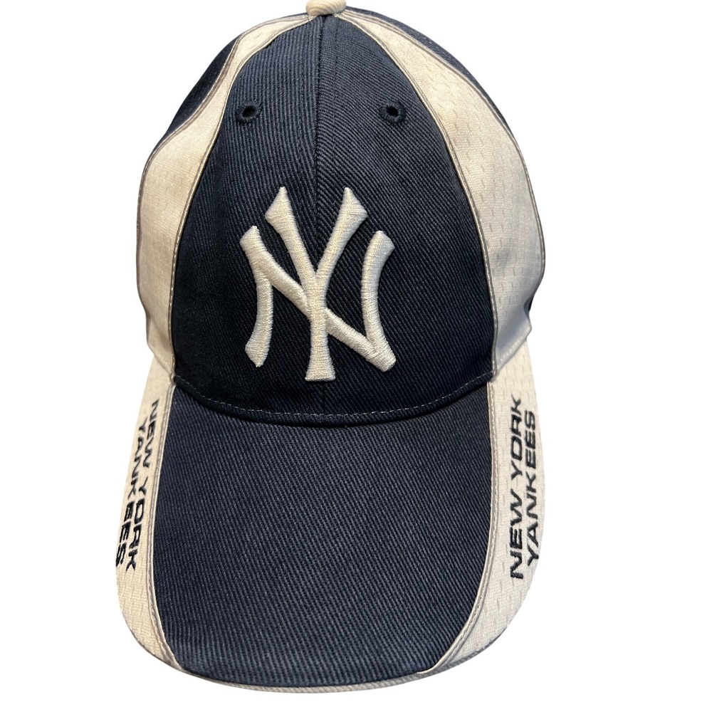 New York Yankees Baseball Cap Navy White Embroidered NY Logo Mesh
